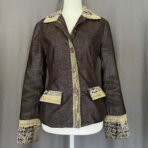 Unique Boho Vintage 1990's Blazer Light Jacket